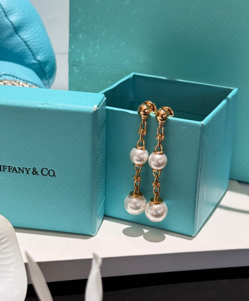 Tiffany Triple Drop Link Earrings