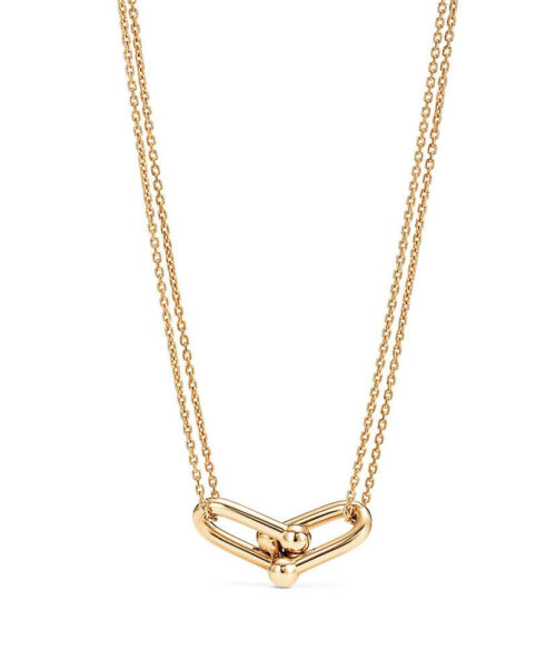 Tiffany Women's Double Link Pendant Golden