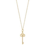 Tiffany Women's Fleur De Lis Key Golden