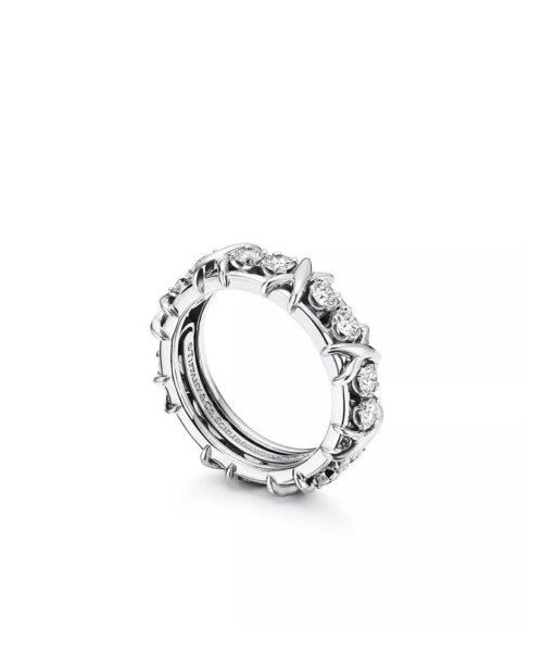 Tiffany Sixteen Stone Ring Silver
