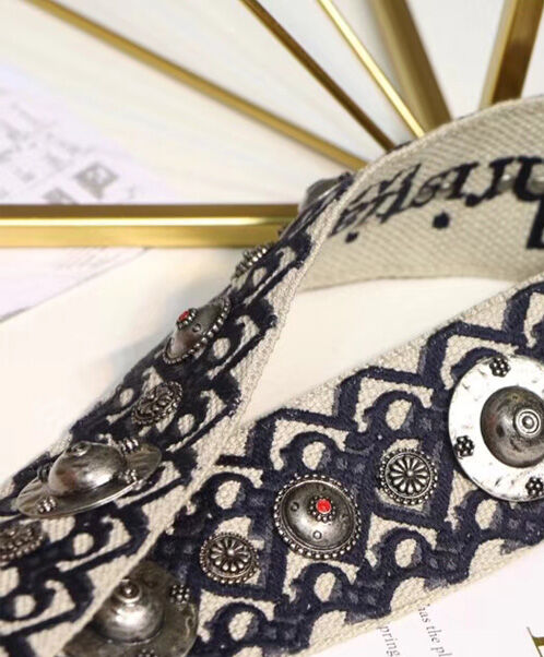 Christian Dior Canvas Strap Dark Blue