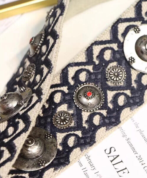 Christian Dior Canvas Strap Dark Blue