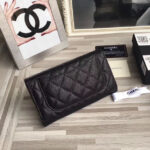 Chanel Quilted Flap Wallet in Caviar A31506 Black