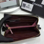 Chanel Matrasse Around Zipper Long Wallet Black