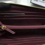 Chanel Matrasse Around Zipper Long Wallet Black