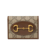 Gucci 1955 Horsebit Card Case Wallet 621887 Coffee