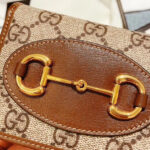 Gucci 1955 Horsebit Card Case Wallet 621887 Coffee