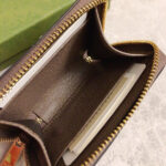 Gucci Ophidia GG Card Case Wallet 658552 Dark Coffee