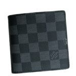 Louis Vuitton Damier Graphite Canvas Marco Wallet M62664 Black