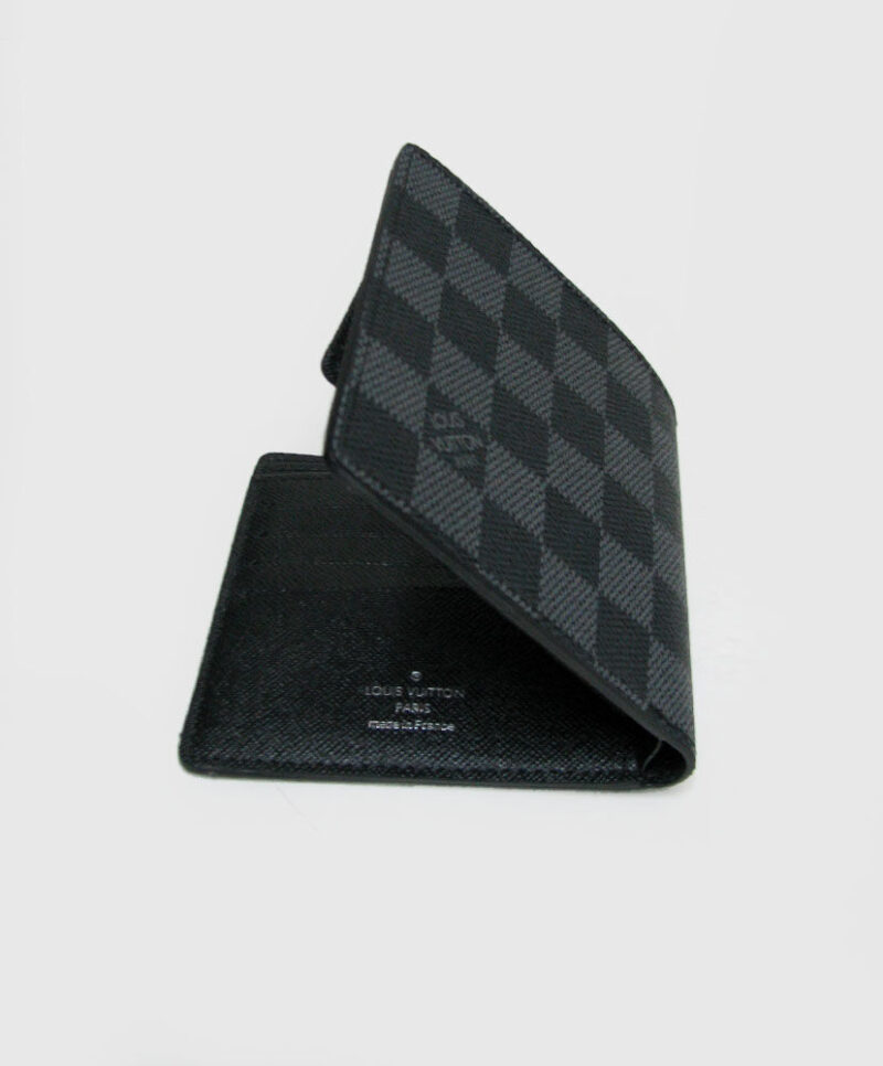 Louis Vuitton Damier Graphite Canvas Marco Wallet M62664 Black