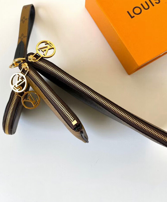 Louis Vuitton Trio Pouch M68756 Brown