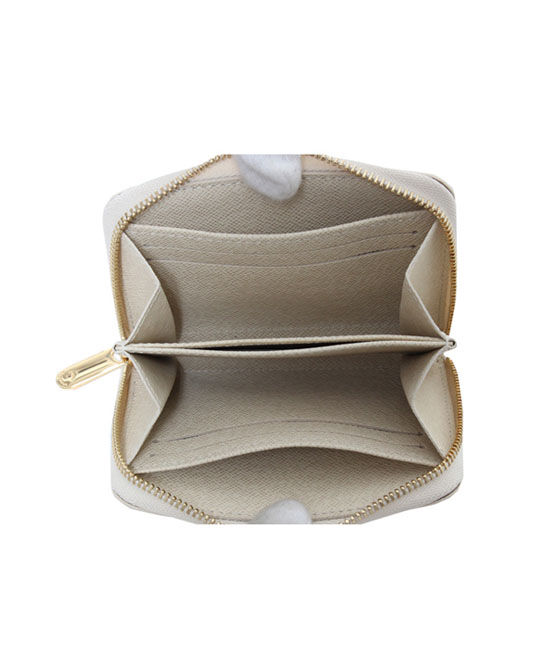 Louis Vuitton Zippy Coin Purse N63069 White