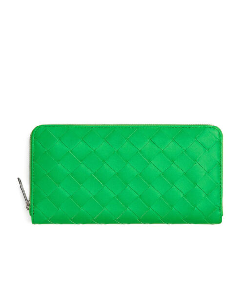 Bottega Veneta Intrecciato Zip Around Wallet
