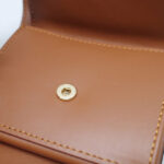 Celine Celine Triomphe Small Flapped Wallet With Logo Print 10D782 Coffee
