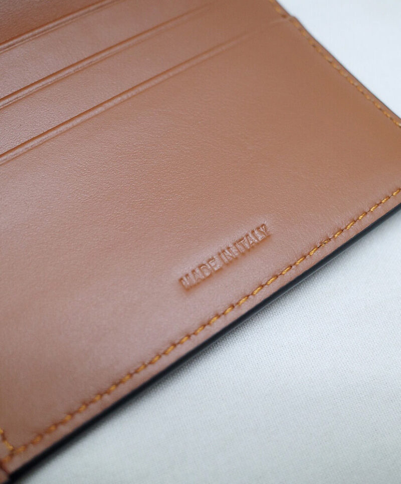 Celine Celine Triomphe Small Flapped Wallet With Logo Print 10D782 Coffee