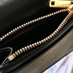 Celine Compact Wallet Triomphe In Shiny Calfskin 10I653 Black
