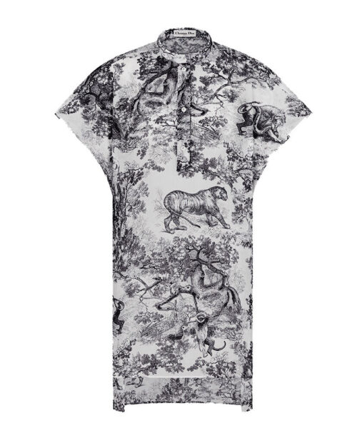 Christian Dior Women's Blouse Longue A mancherons Dioriviera Gray
