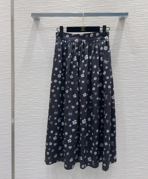 Chanel Women's Floral Skirt