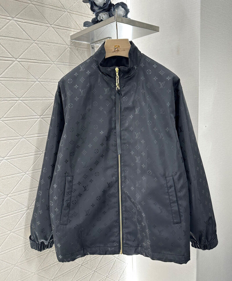 Louis Vuitton Women's Monogram Zip Jacket Black