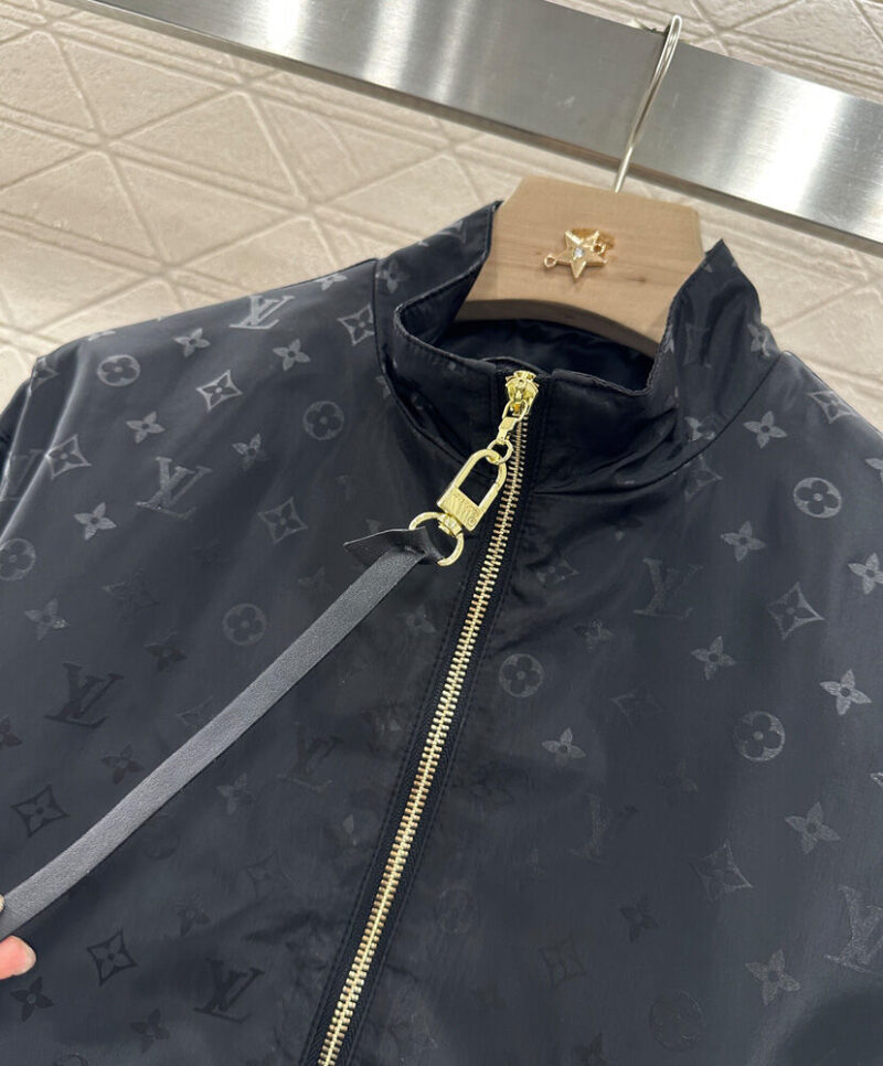 Louis Vuitton Women's Monogram Zip Jacket Black