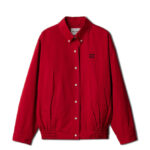 Miumiu Women's Heavy Poplin Blouson Jacket Red