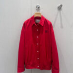 Miumiu Women's Heavy Poplin Blouson Jacket Red