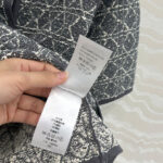 Christian Dior Women's Macrocannage Short-sleeved Jacket Gray