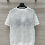 Christian Dior Women's Jacquard Sweater With Embossed Letters White