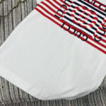 Gucci Women's Striped Lettering T-shirt White