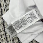 Gucci Women's Striped Lettering T-shirt White