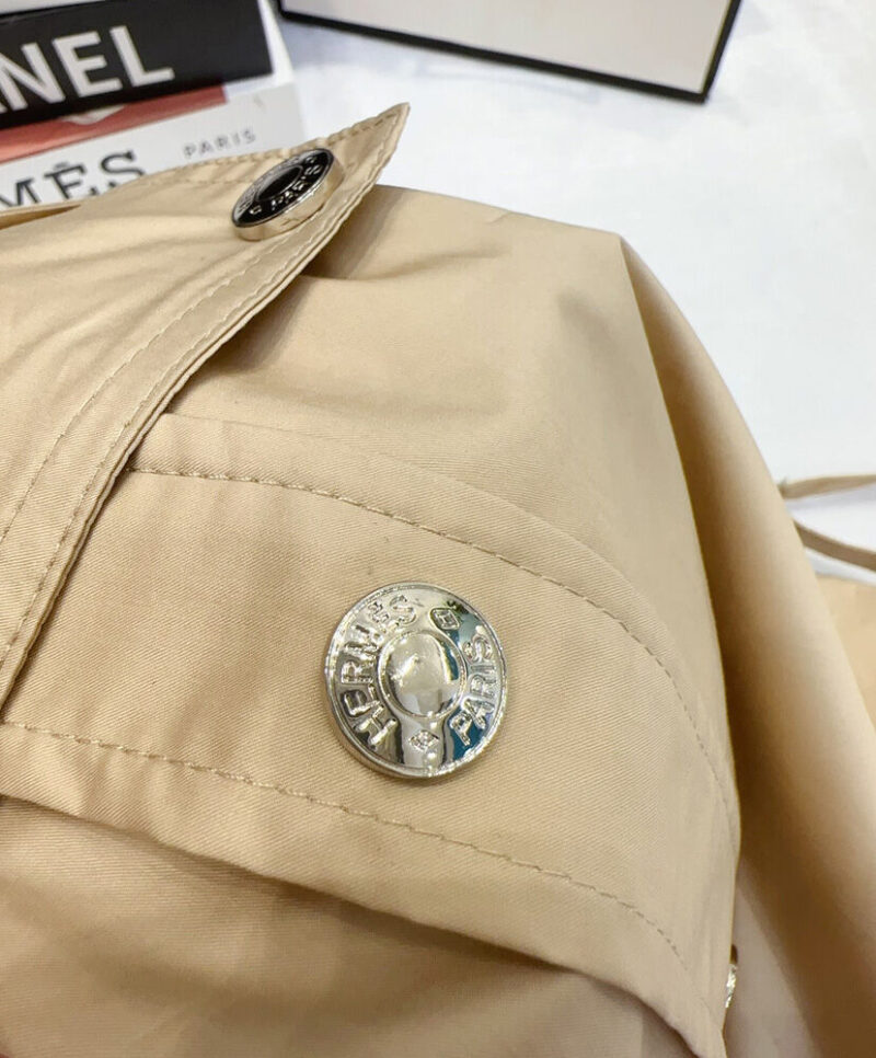 Hermes Asymmetric Shirt Apricot