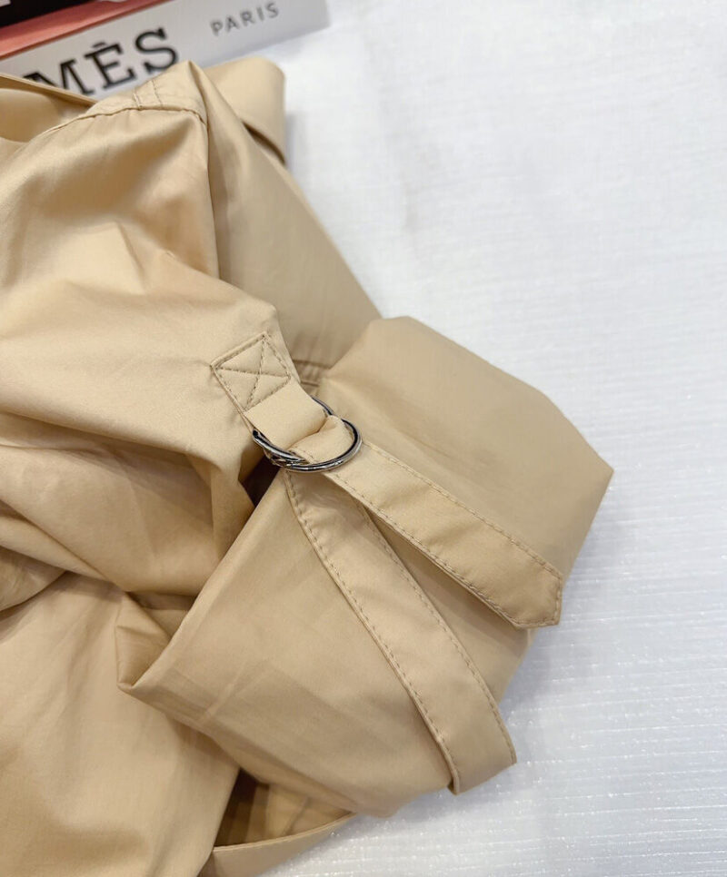 Hermes Asymmetric Shirt Apricot