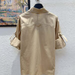 Hermes Asymmetric Shirt Apricot