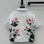 Loewe Women's Short sleeve Shirt in Cotton White