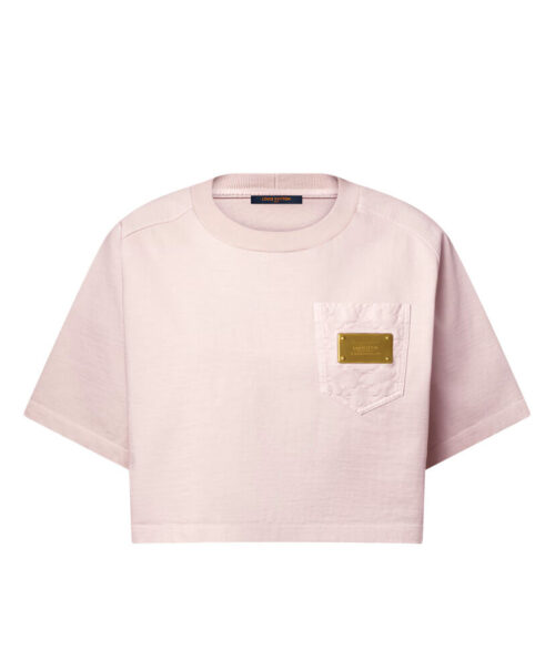 Louis Vuitton Women's Logo Pocket Cropped Top Pink