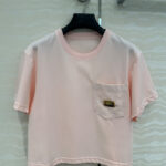 Louis Vuitton Women's Logo Pocket Cropped Top Pink