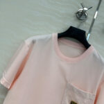 Louis Vuitton Women's Logo Pocket Cropped Top Pink