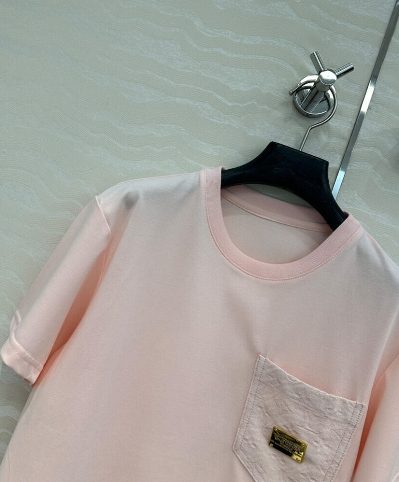 Louis Vuitton Women's Logo Pocket Cropped Top Pink