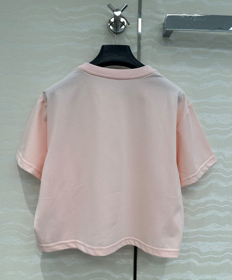 Louis Vuitton Women's Logo Pocket Cropped Top Pink