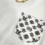Louis Vuitton Women's Graphic chain T-shirt White