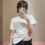 Louis Vuitton Women's Graphic chain T-shirt White