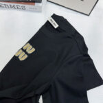 Miumiu Women's Letter Beaded T-shirt