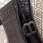 Balenciaga Hourglass XS Top Handle Bag Black