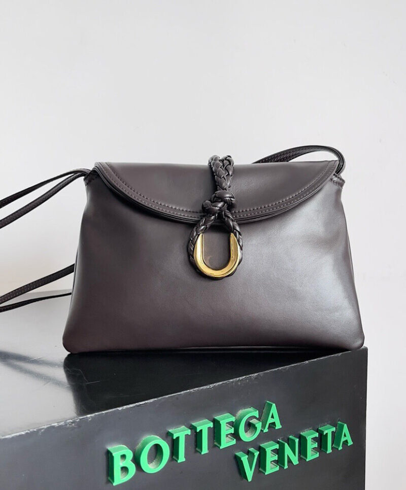 Bottega Veneta Small Liberta Dark Coffee