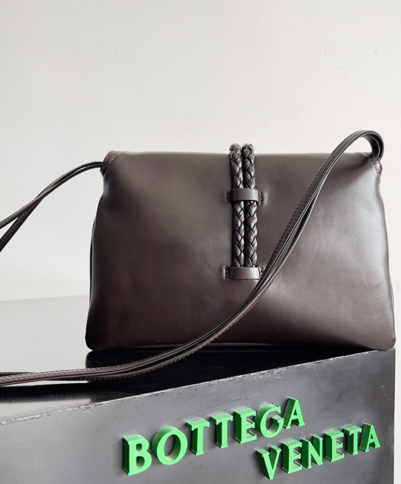 Bottega Veneta Small Liberta Dark Coffee