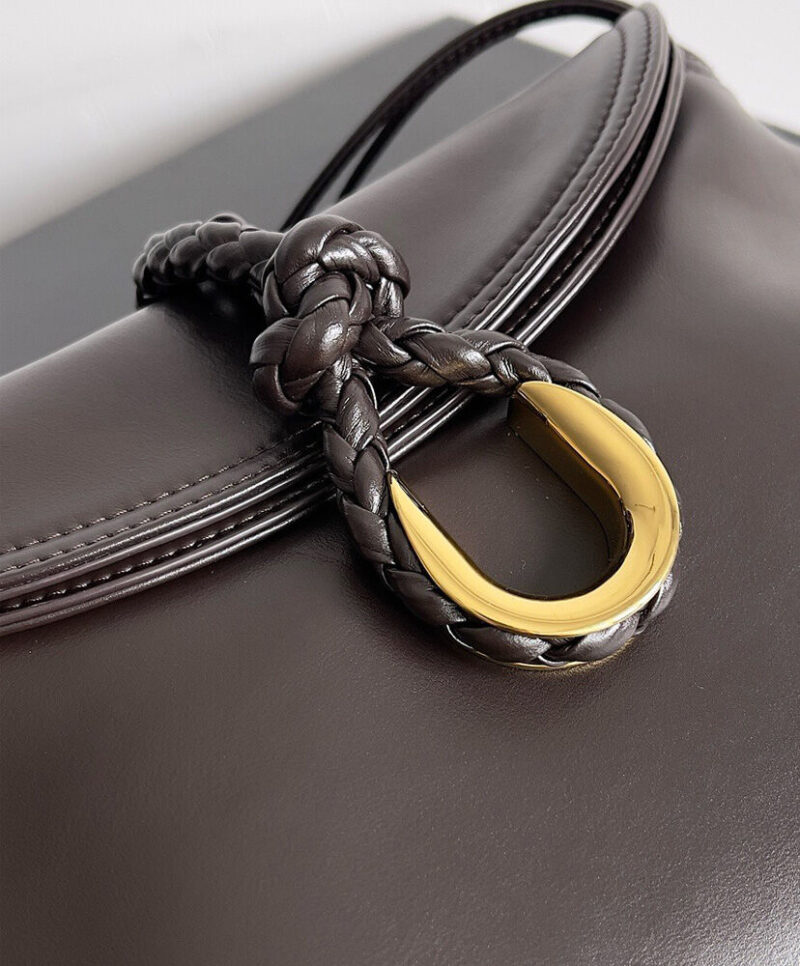 Bottega Veneta Small Liberta Dark Coffee