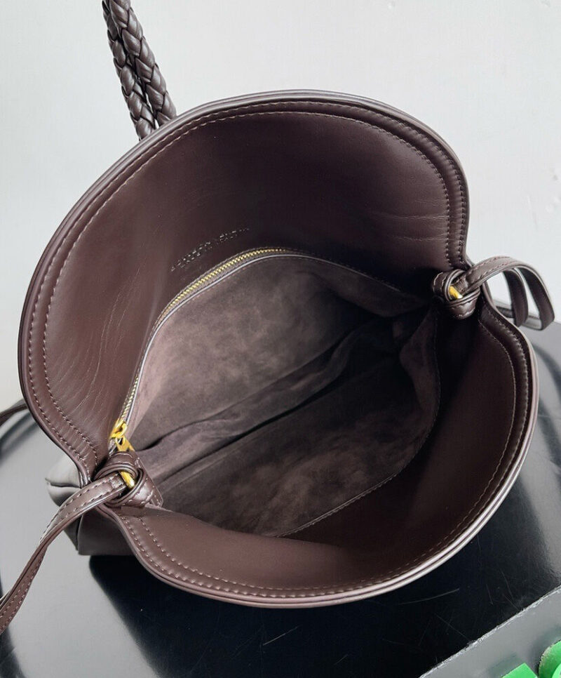 Bottega Veneta Small Liberta Dark Coffee