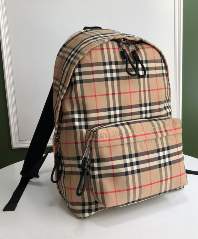 Burberry Check Backpack Apricot