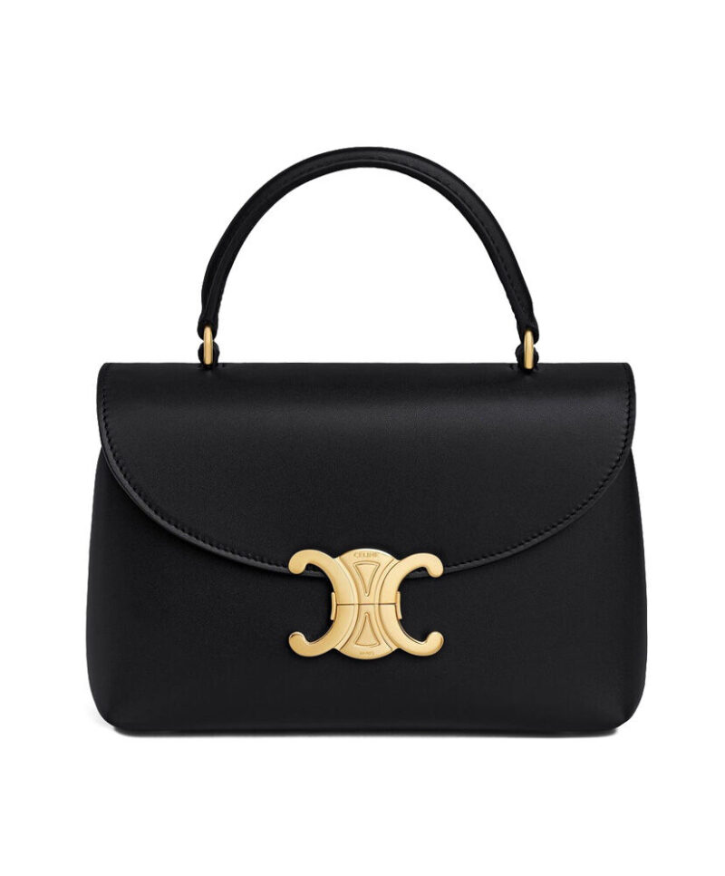 Celine Teen Nino Bag In Shiny Calfskin Black