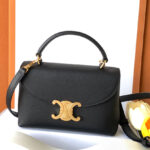 Celine Teen Nino Bag In Shiny Calfskin Black